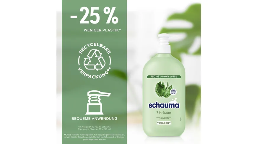 SCHAUMA Shampoo 7 Kräuter 750 ml