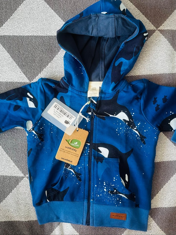 Walkiddy Sweatjacke in Blau günstig kaufen 74