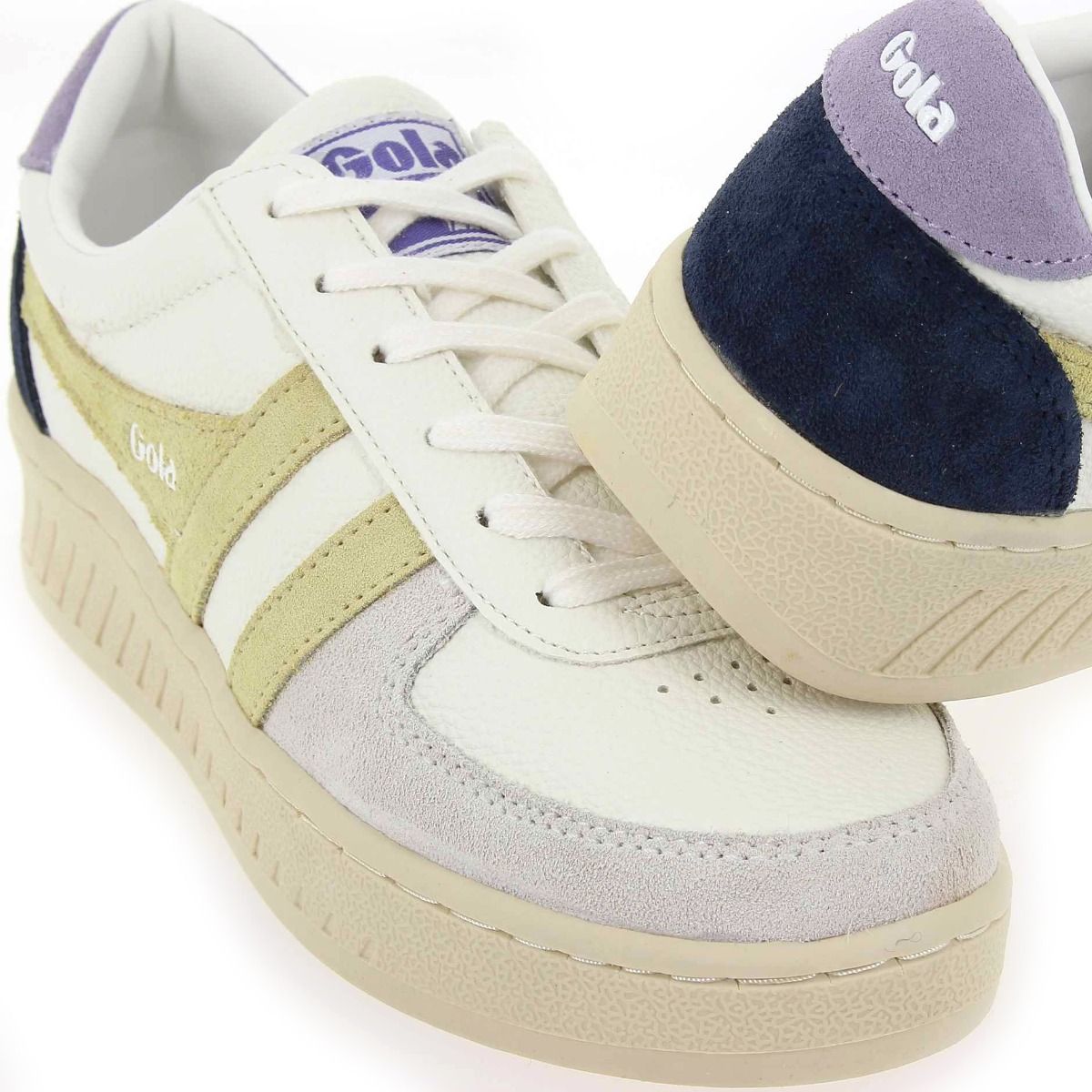 Gola  GRANDSLAM TRIDENT CLA415 - Blanc citron