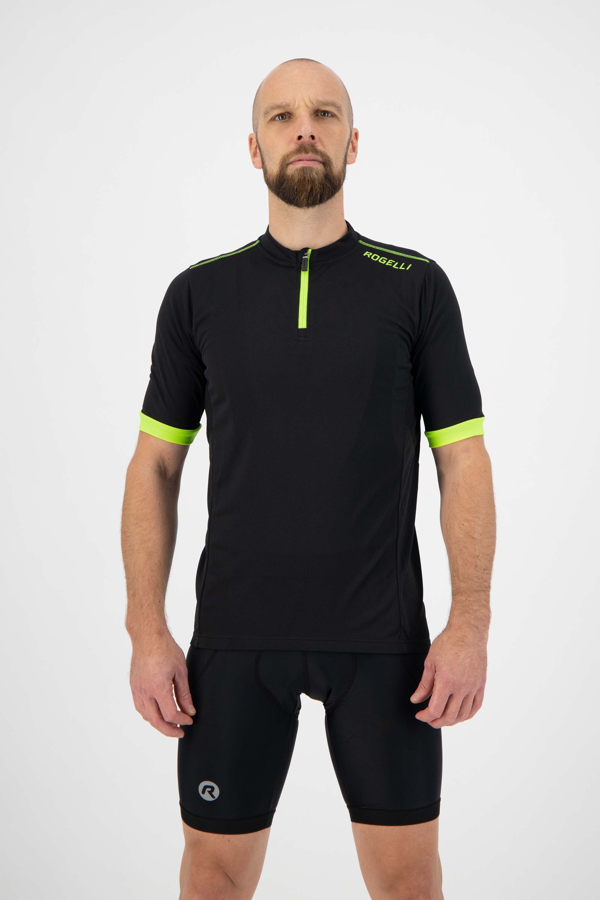 Rogelli Core Black Fluor Herren Radtrikot