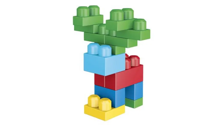 Mega Bloks Bausteine-Beutel bunt (60 Teile), Steck-Bausteine Kinder, Bauklötze
