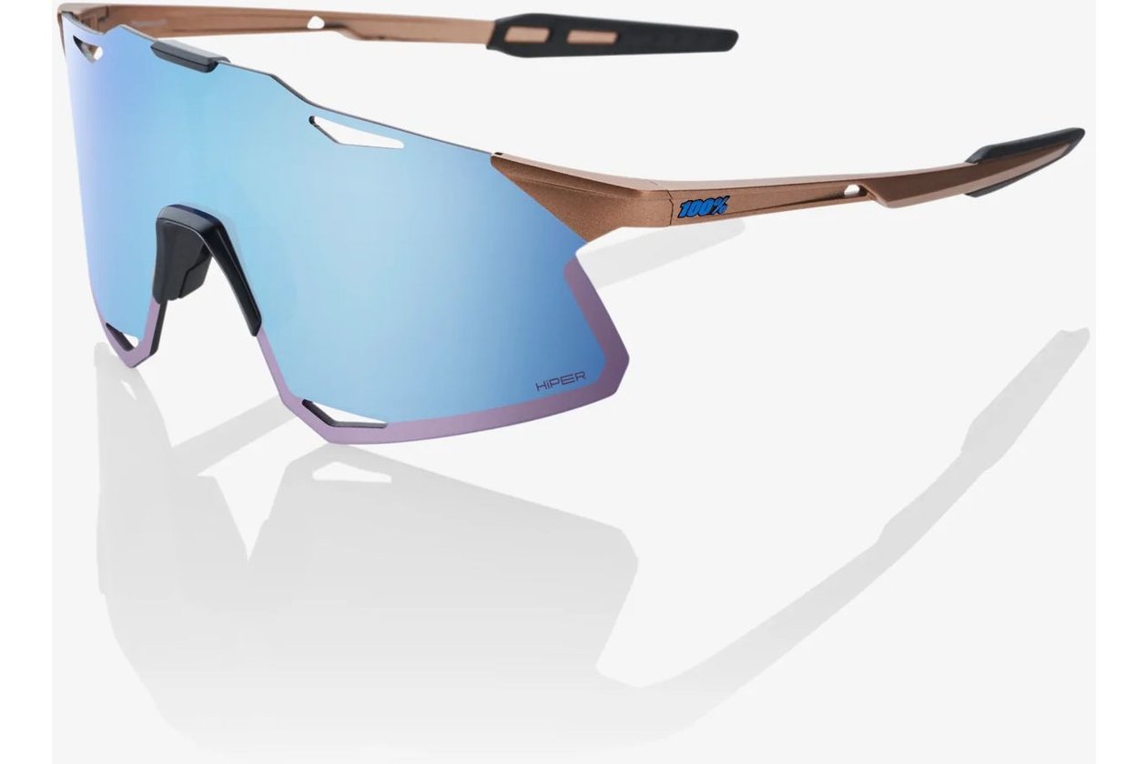 100 Percent Hypercraft Matte Copper Chromium / HiPER Blue Mirror Lens