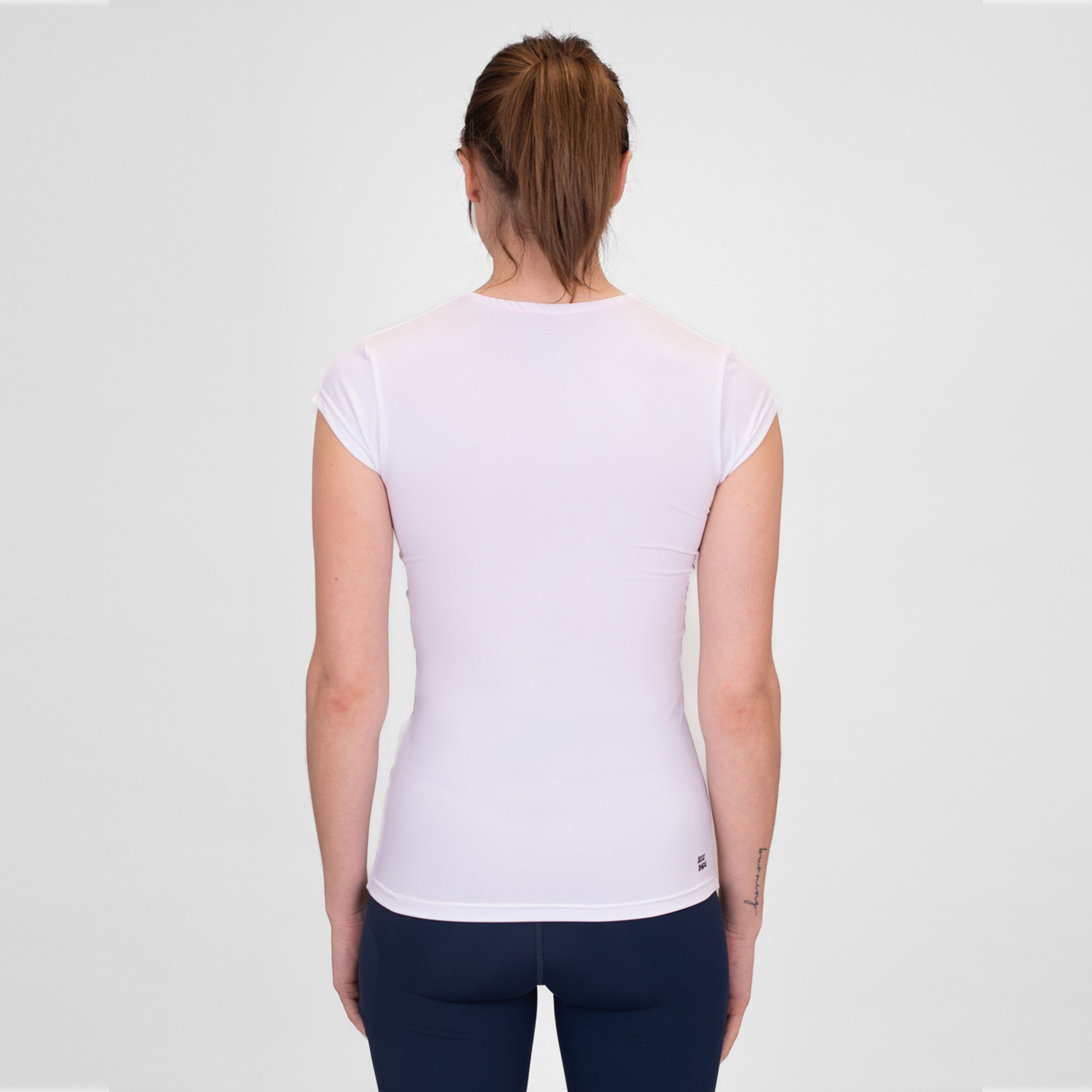 Crew V-Neck T-Shirt Damen - Weiß