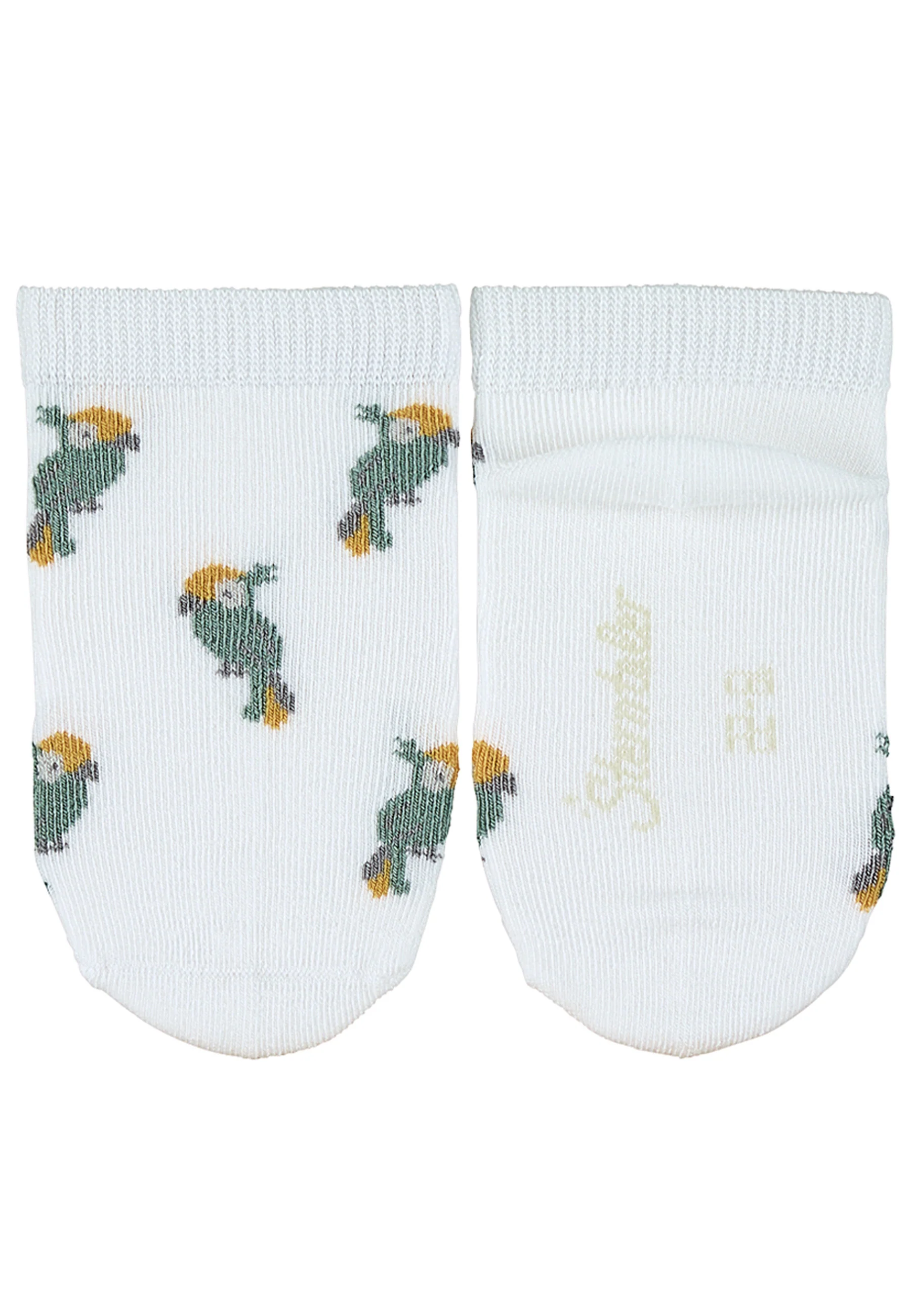 Sneaker Socken Kinder 3er-Pack in grün oder weiß