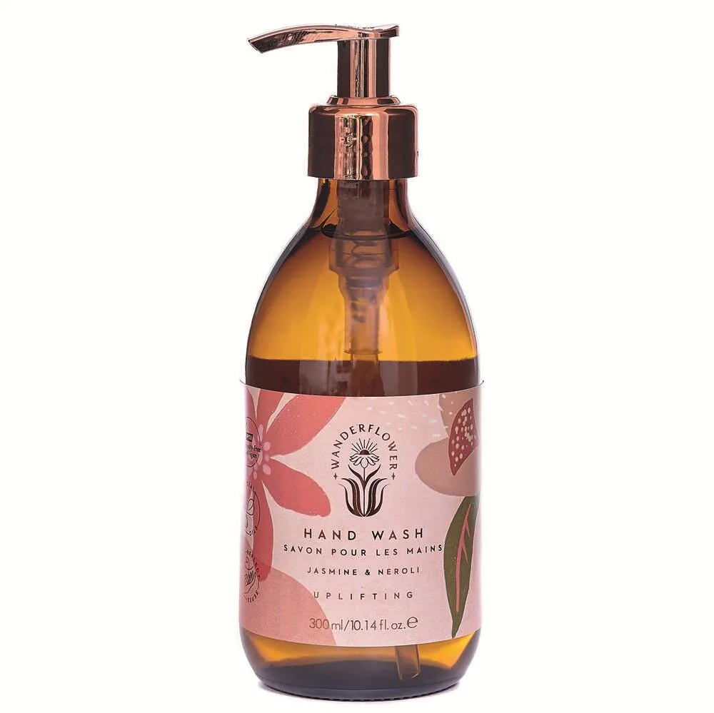 Wanderflower Uplifting sapun za ruke s jasminom i nerolijom 300 ml