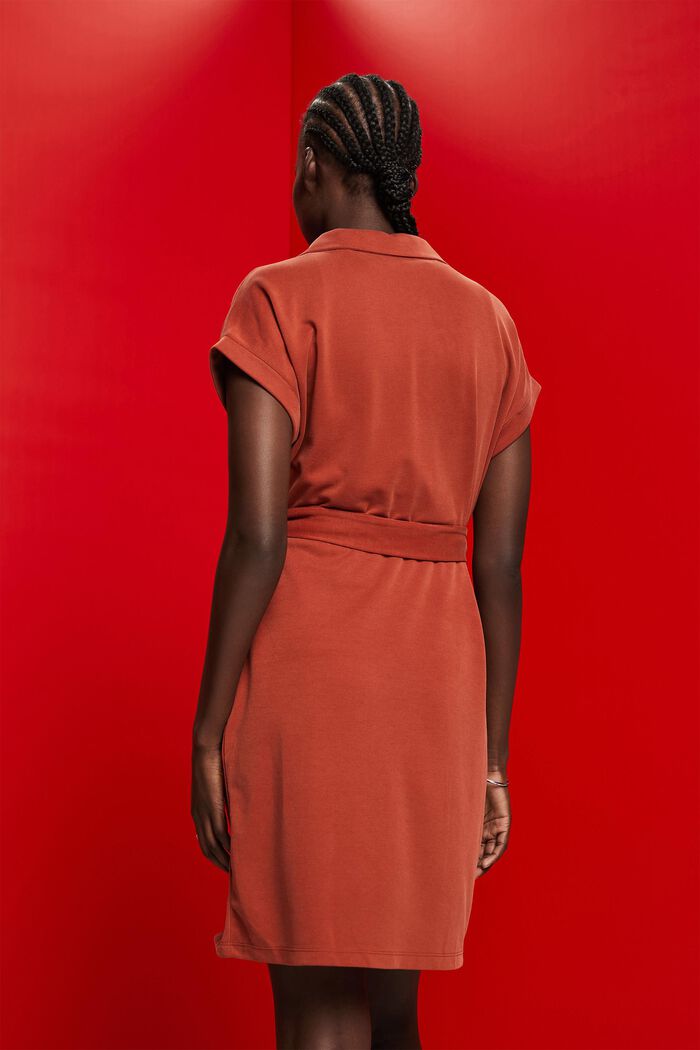 Strickkleid mit Bindegürtel, TENCEL™