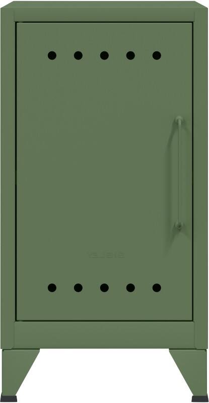 Bisley Fern Mini Schließfach Metall 1 Fachboden Nicht abschließbar 380 x 400 x 725 mm Olivgrün
