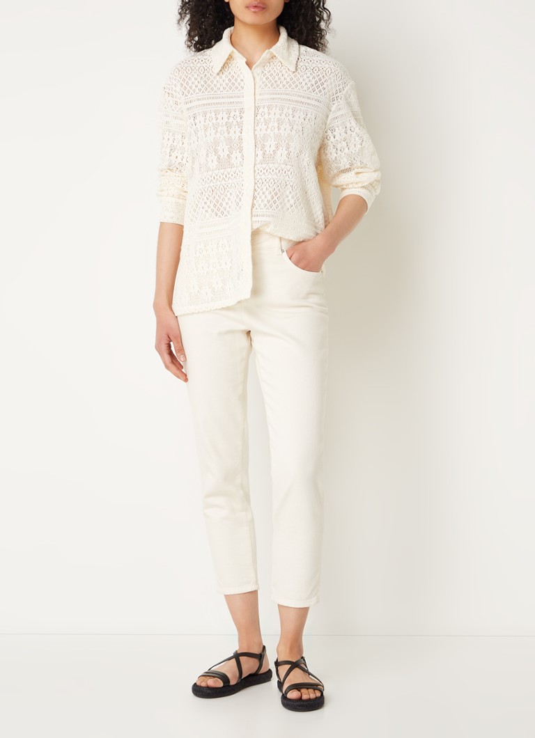 ba&sh Barnabe blouse with openwork design
