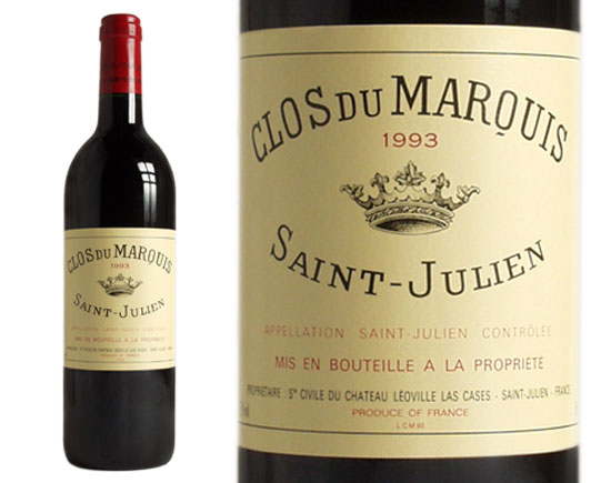 Clos du Marquis Rouge 1993, Second Vin du Château Léoville Las Cases Bordeaux Saint-Julien