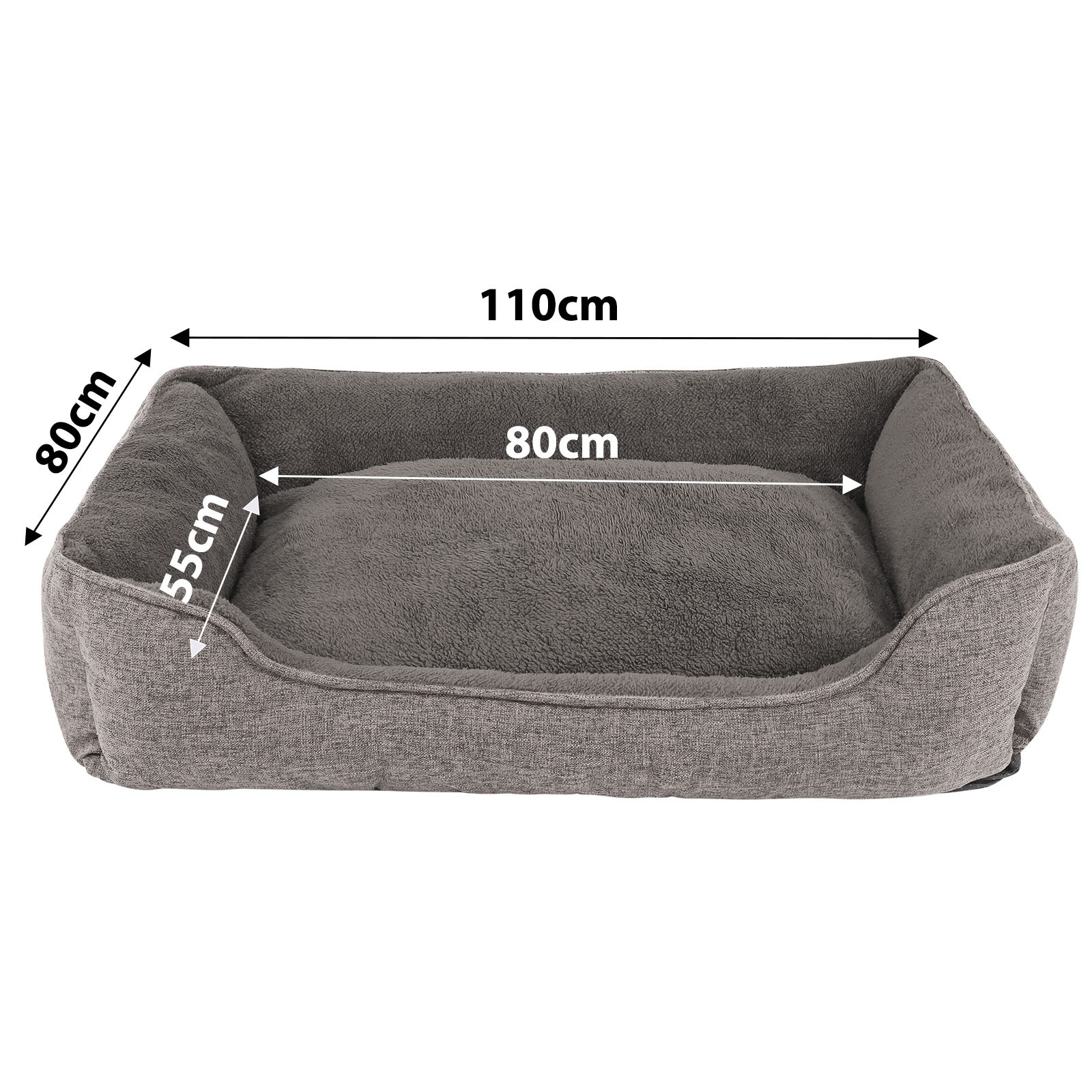 Lionto Hundebetten Lionto Hundebett meliert grau L