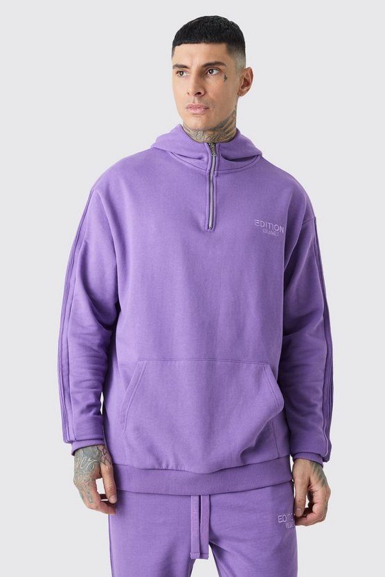 Tall Oversize Hoodie mit 1/4 Reißverschluss
