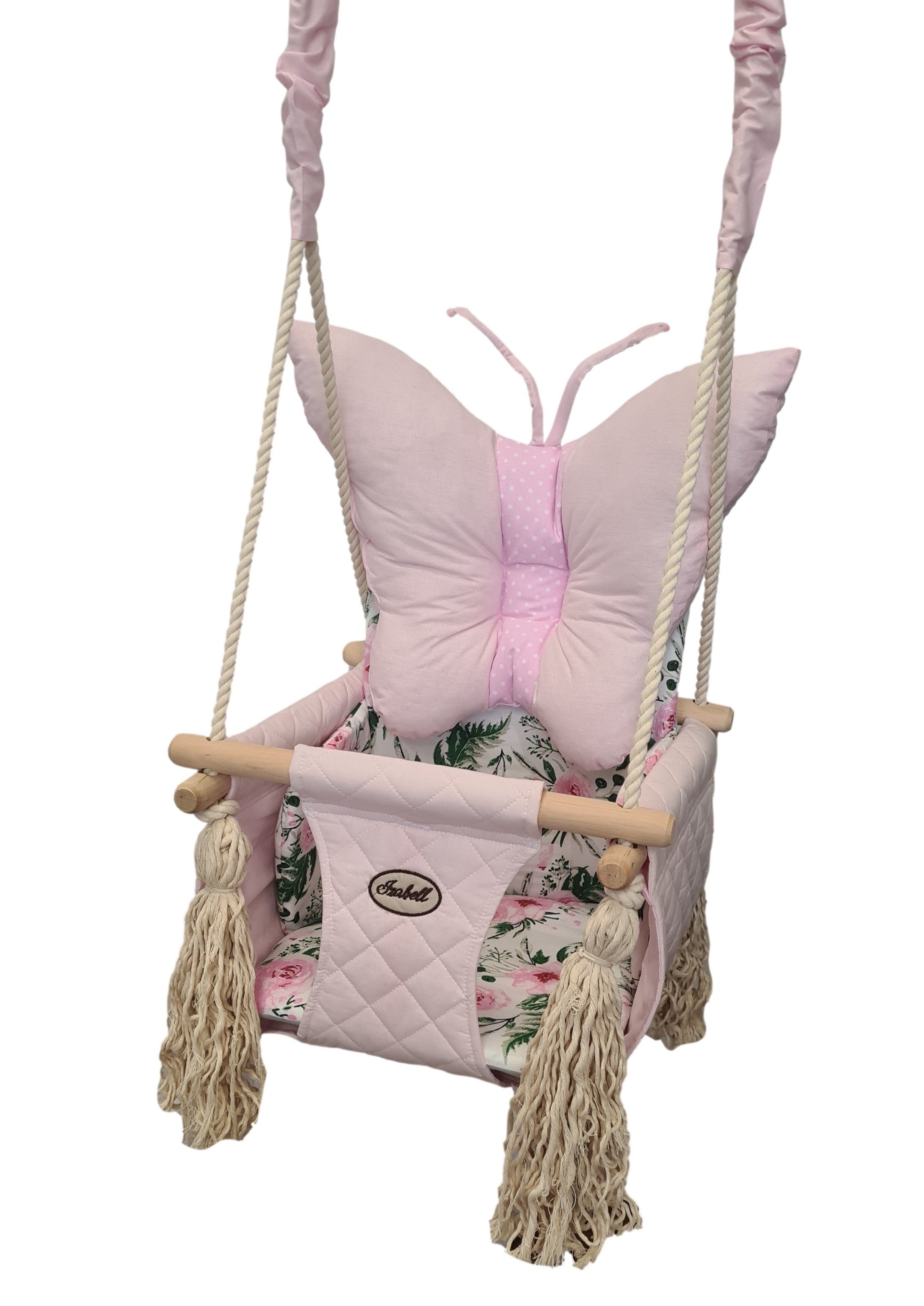 Welt der Träume Babyschaukel Babyschaukel Kinderschaukel Gartenschaukel Schaukel aus Holz Wippe Indoor Outdoor Verschiedene Muster und Farben