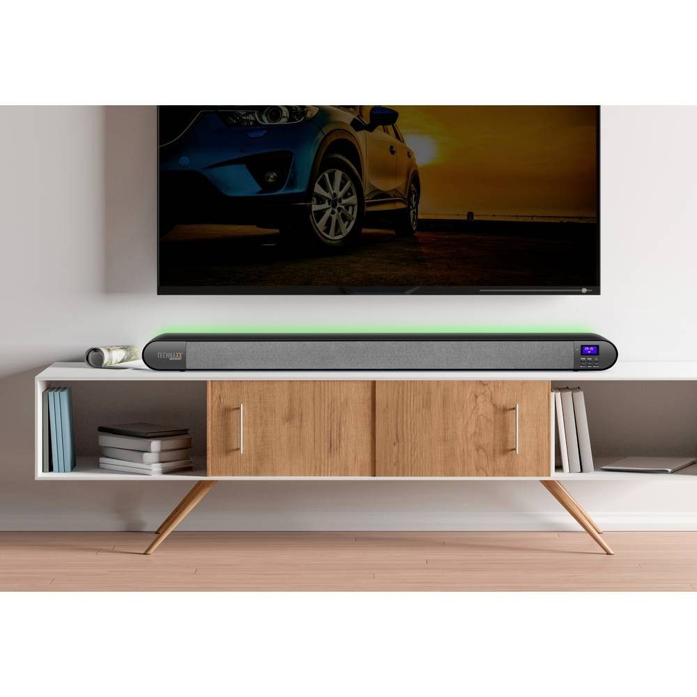 Technaxx DAB+ Soundbar mit Hintergrundbeleuchtung Soundbar (Bluetooth®, USB, Lautsprecherbeleuchtung)