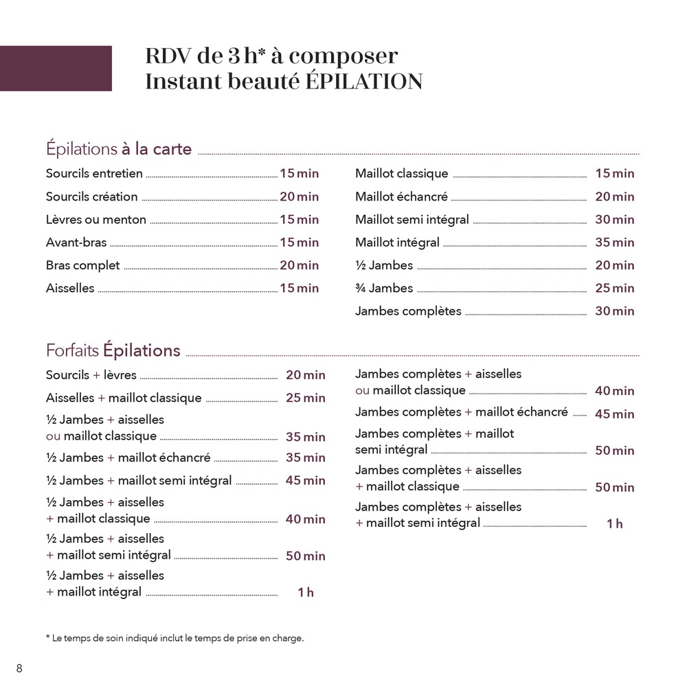 Nocibé Coffret Institut Pass Bien-Être 3H à la carte