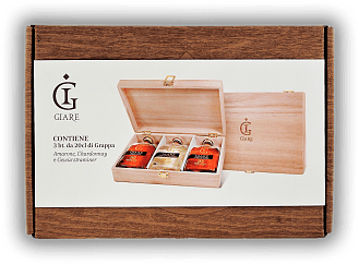 Marzadro Le Giare SET Affinata Chardonnay, Gewürztraminer, Amarone 3x0,20 Liter Marzadro Le Giare SET Affinata Chardonnay, Gewürztraminer, Amarone 3x0,20 Liter  0,6	 Liter - Vol 42,3%