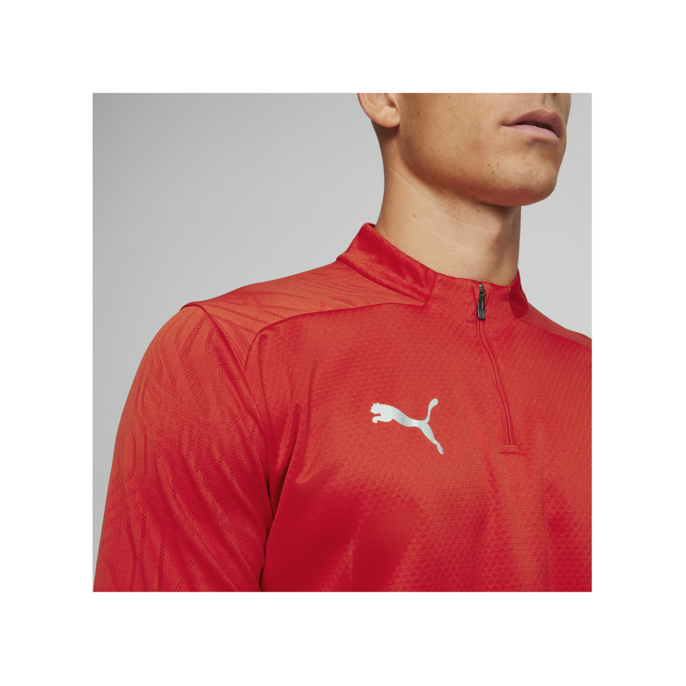PUMA teamFINAL Training 1/4 Zip Sweatshirt Rot F01
