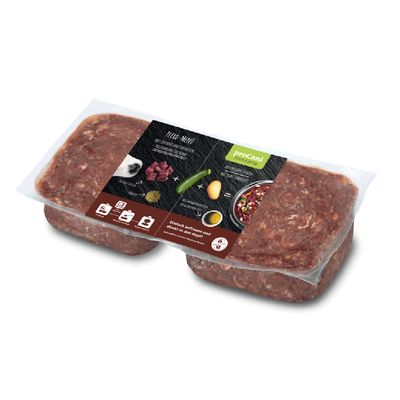 proCani BARF Pferd Menü - mit Zuchini und Kartoffeln getreidefrei