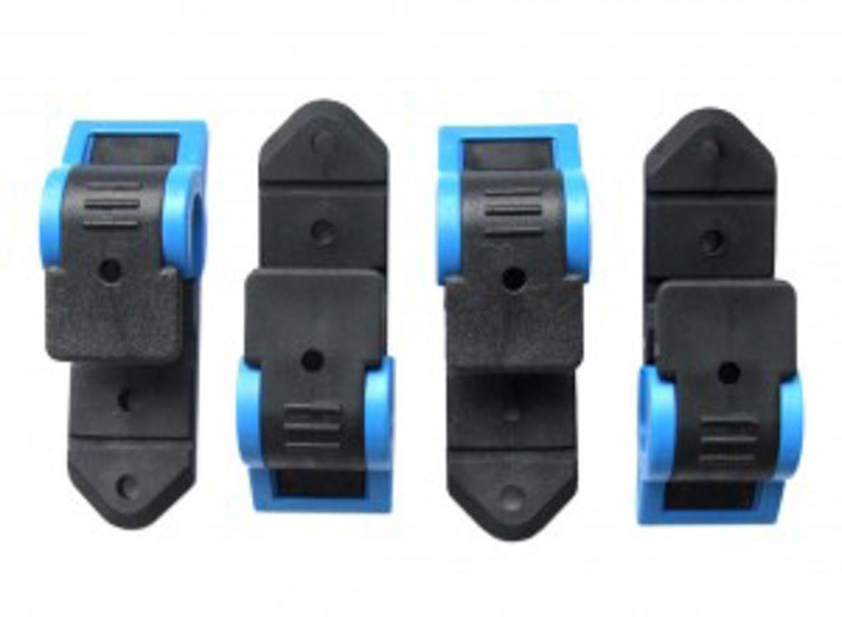KlickFix Multifunktionstuch City-Twisthaken KLICKfix schw./blau, 4er Beutel