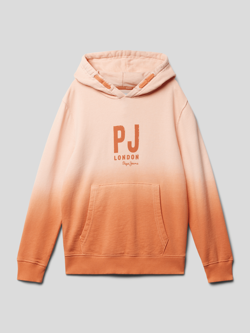 Hoodie mit Känguru-Tasche Modell 'TIPTY' in orange