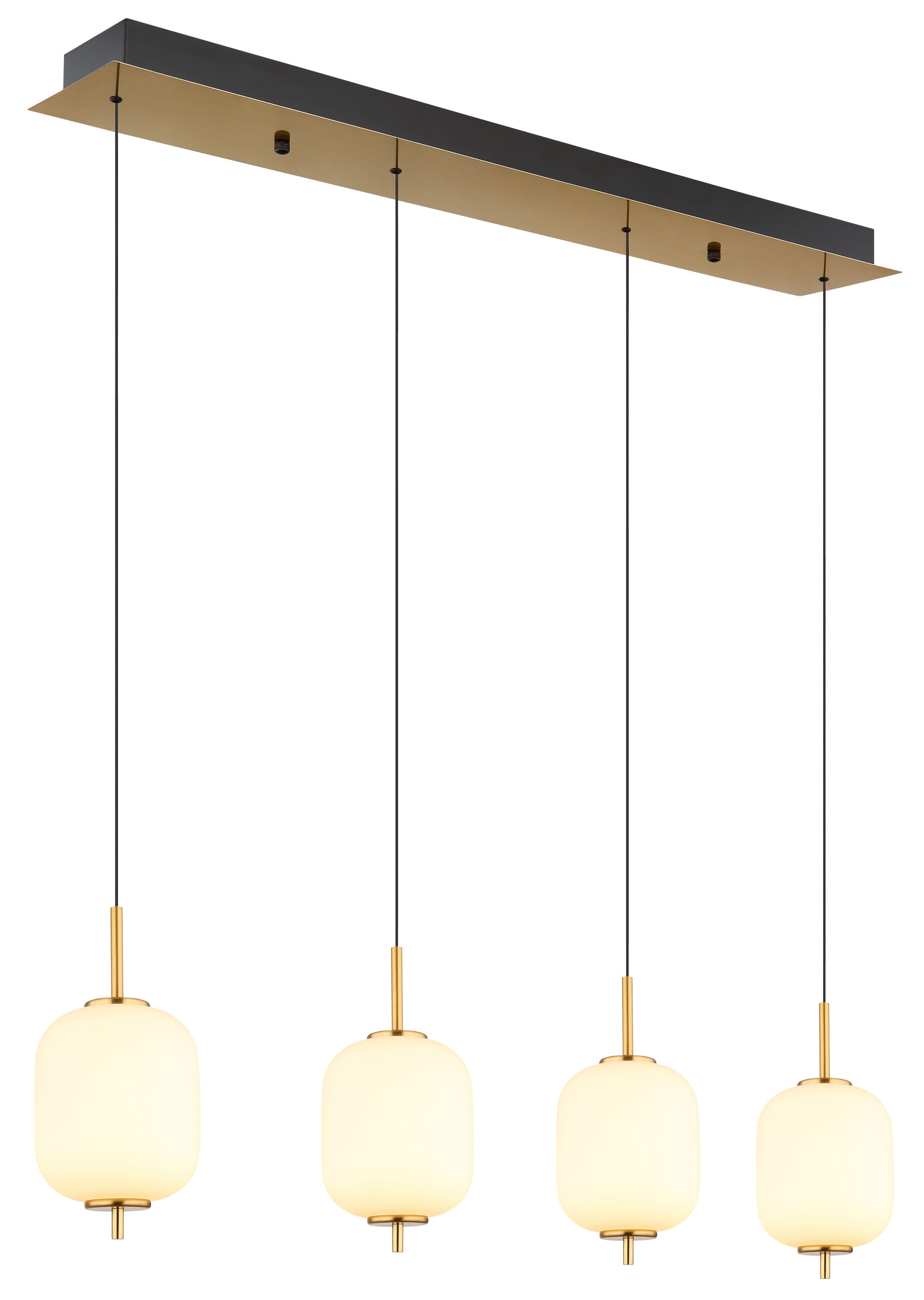 GloboLED-Pendelleuchte 4flg