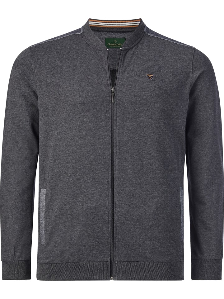 Charles Colby Sweatjacke DUKE GABRIEL in dunkelgrau günstig kaufen