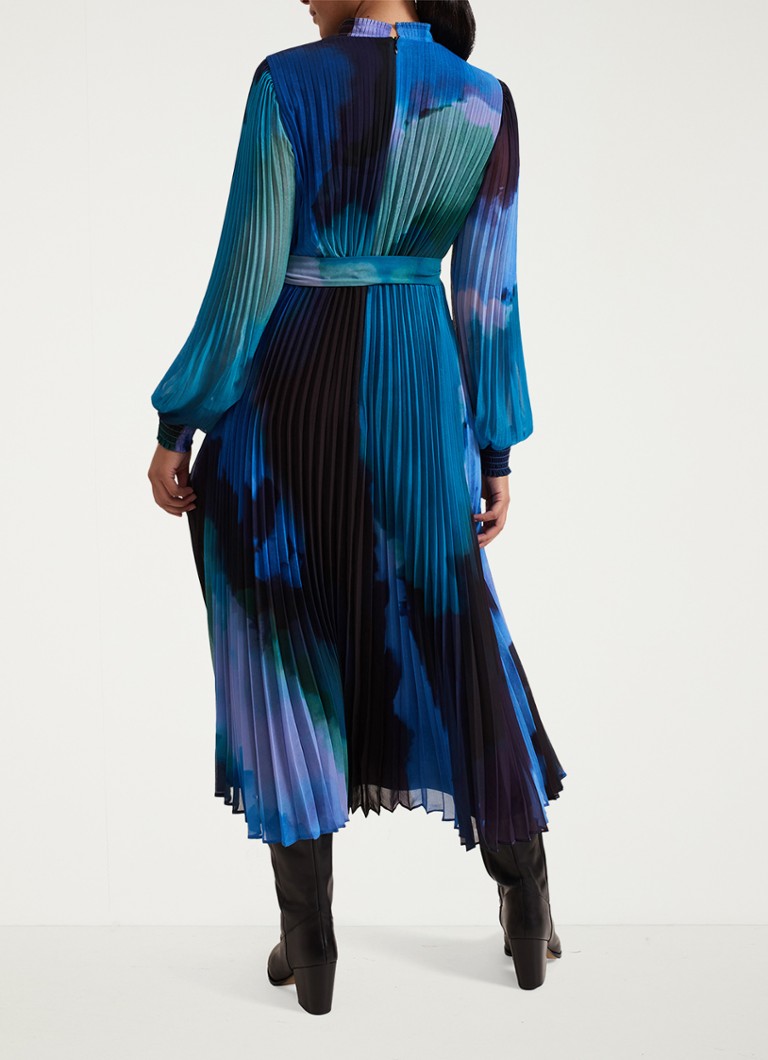 Vestido midi Sophie de Phase Eight Petite con cinturón plisado