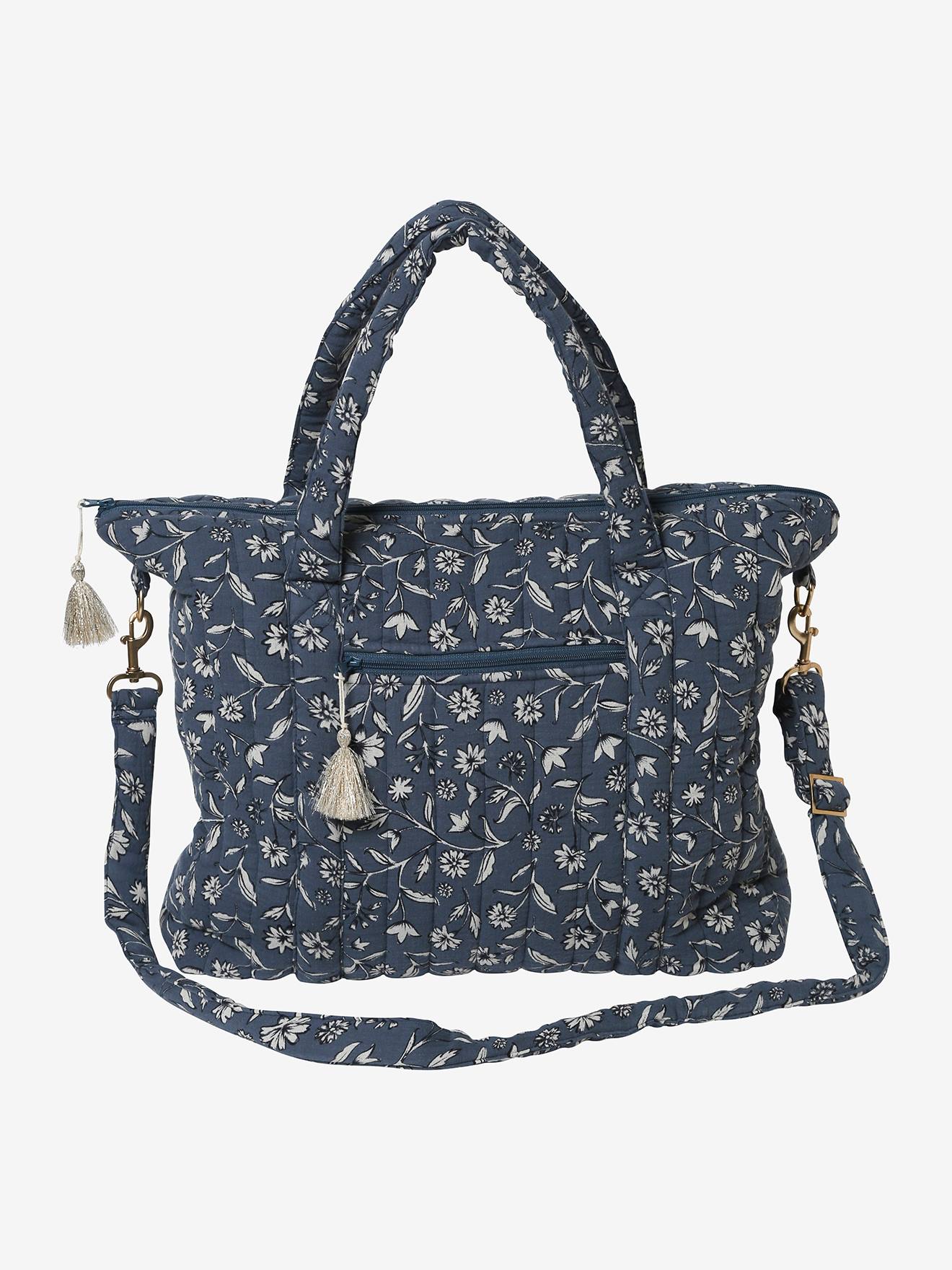 Vertbaudet Wickeltasche PLUME, personalisierbar - rosa/folklore blumen