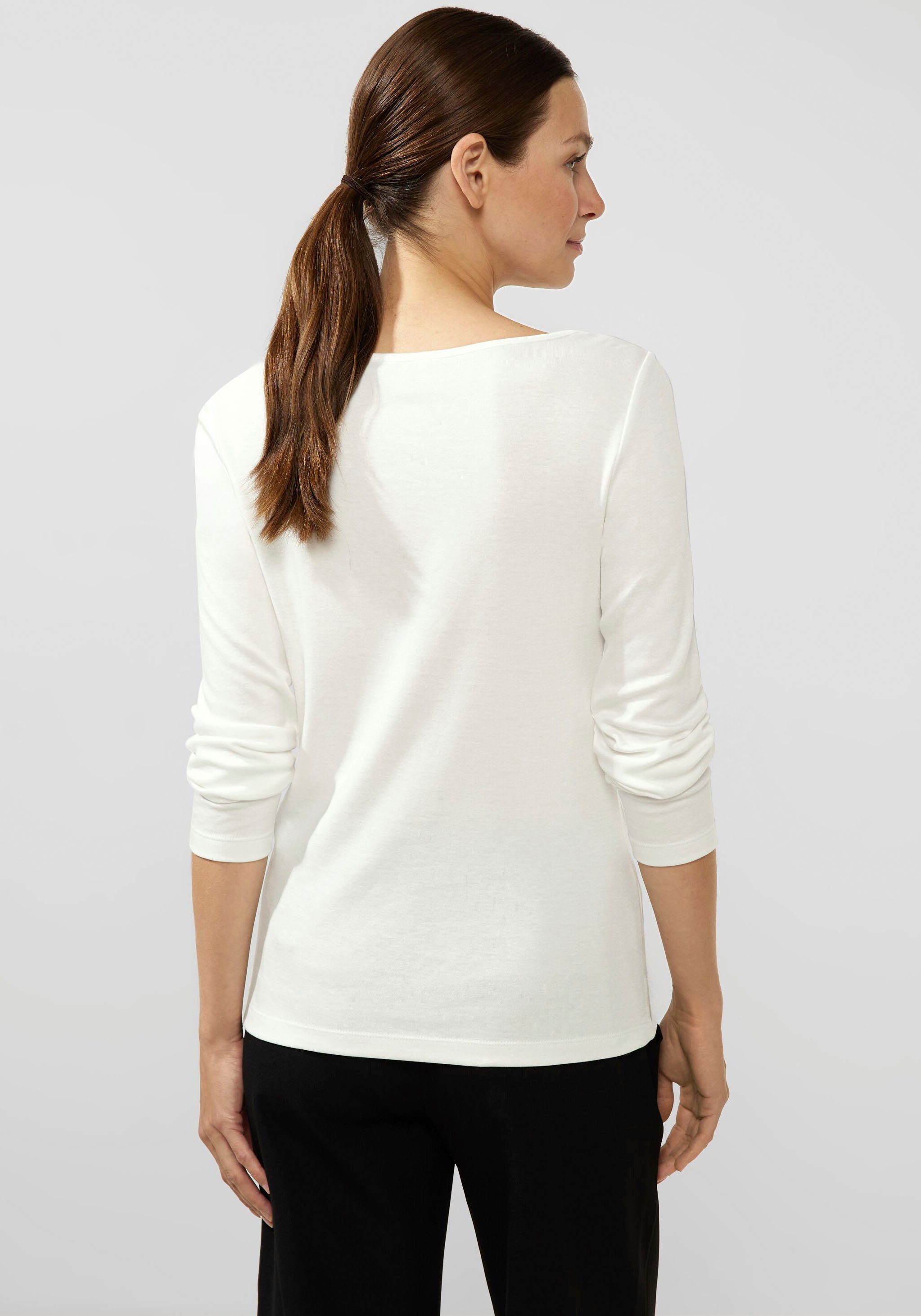 STREET ONE Langarmshirt Basic Langarmshirt in softer Qualität