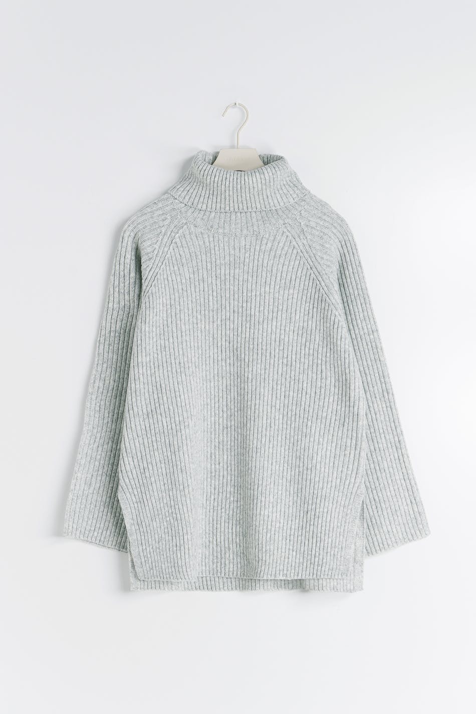 Roll-neck knitted sweater
