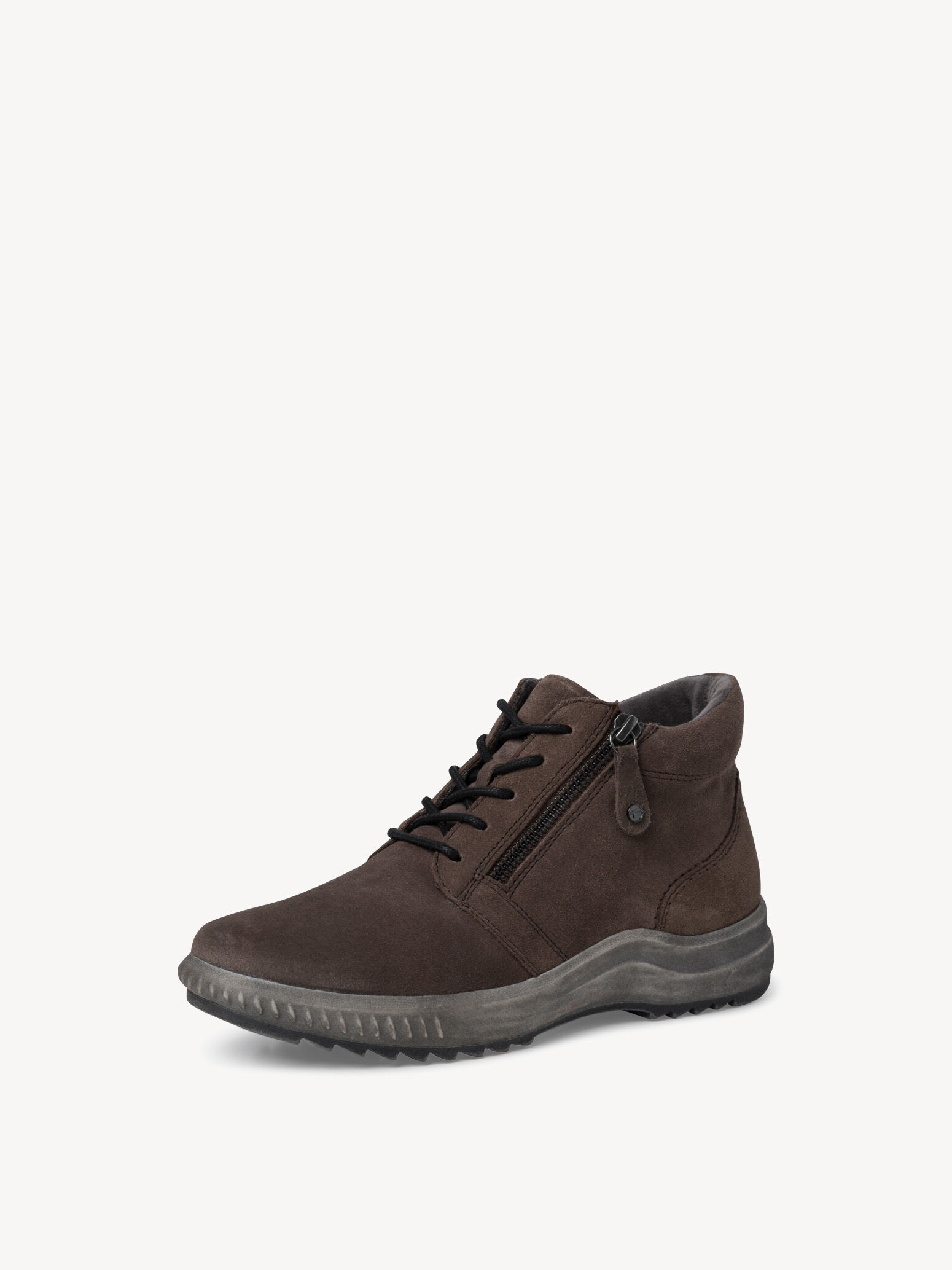 Bottine en cuir - gris