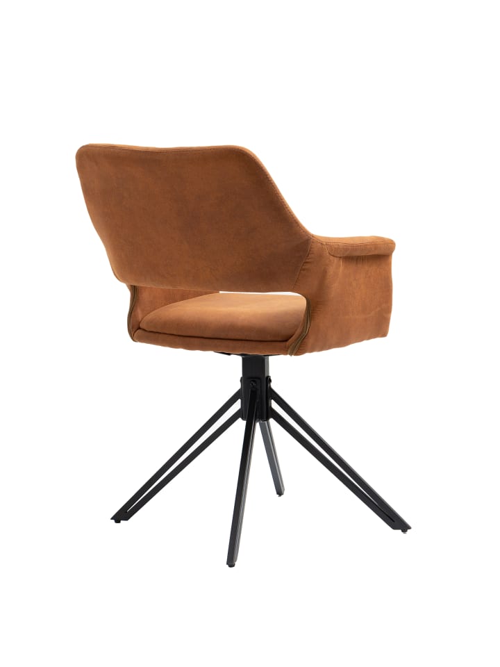 byLiving 2er-Set: Esszimmerstuhl Estelle in Braun - 57 (B) x 61 (L) x 84 (H) cm günstig kaufen onesize