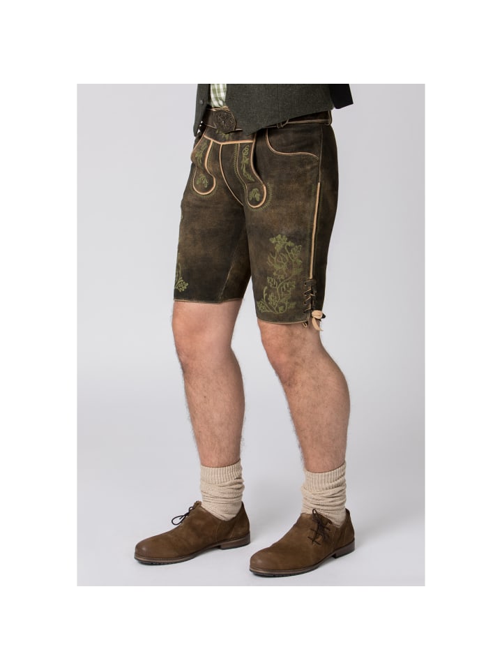 Stockerpoint Lederhose Edgar in dunkelbraun günstig kaufen