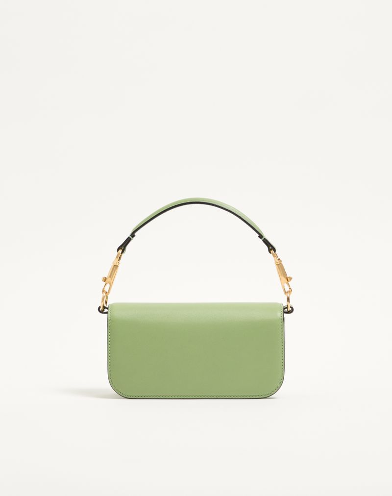 Bolsa de ombro pequena Valentino Garavani Locò com logotipo de joia