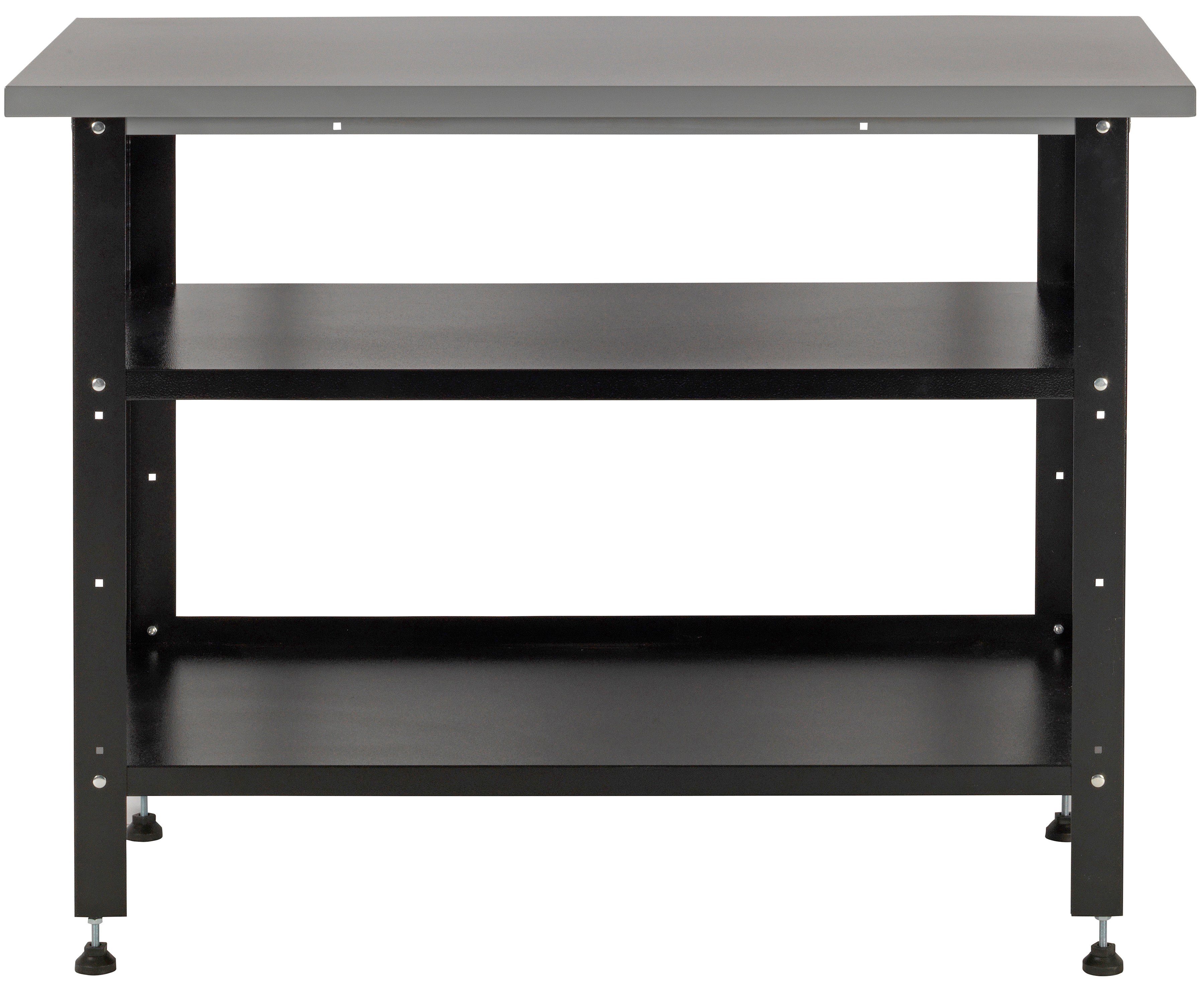 Profiwerk Werkbank Freiburg, Breite 110 cm, höhenverstellbar, robuste Arbeitsplatte