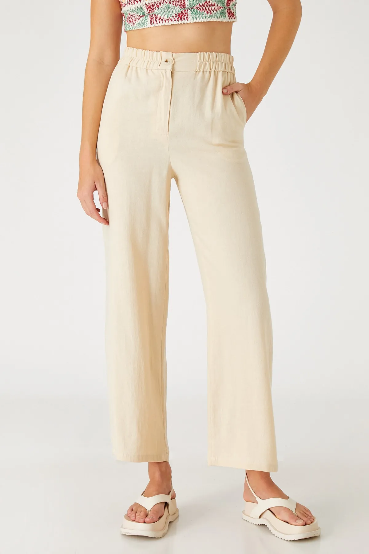 Koton  Beige Damenhose 2SAK40002PW