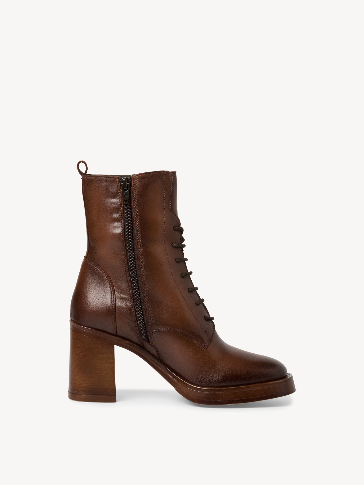 Bottine en cuir - marron