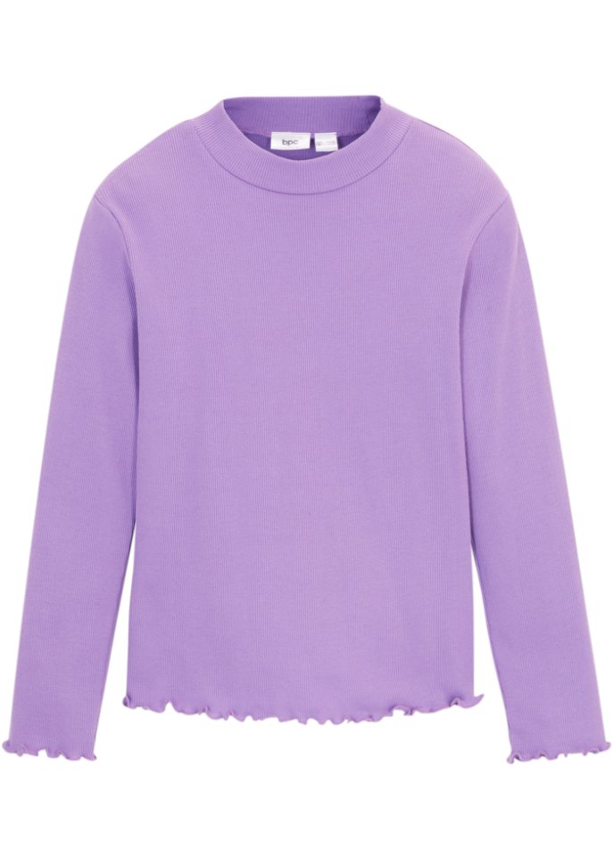 Mädchen Ripp-Langarmshirt