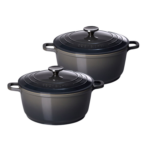 Excalibur Aluminiumguss Topfset, grau