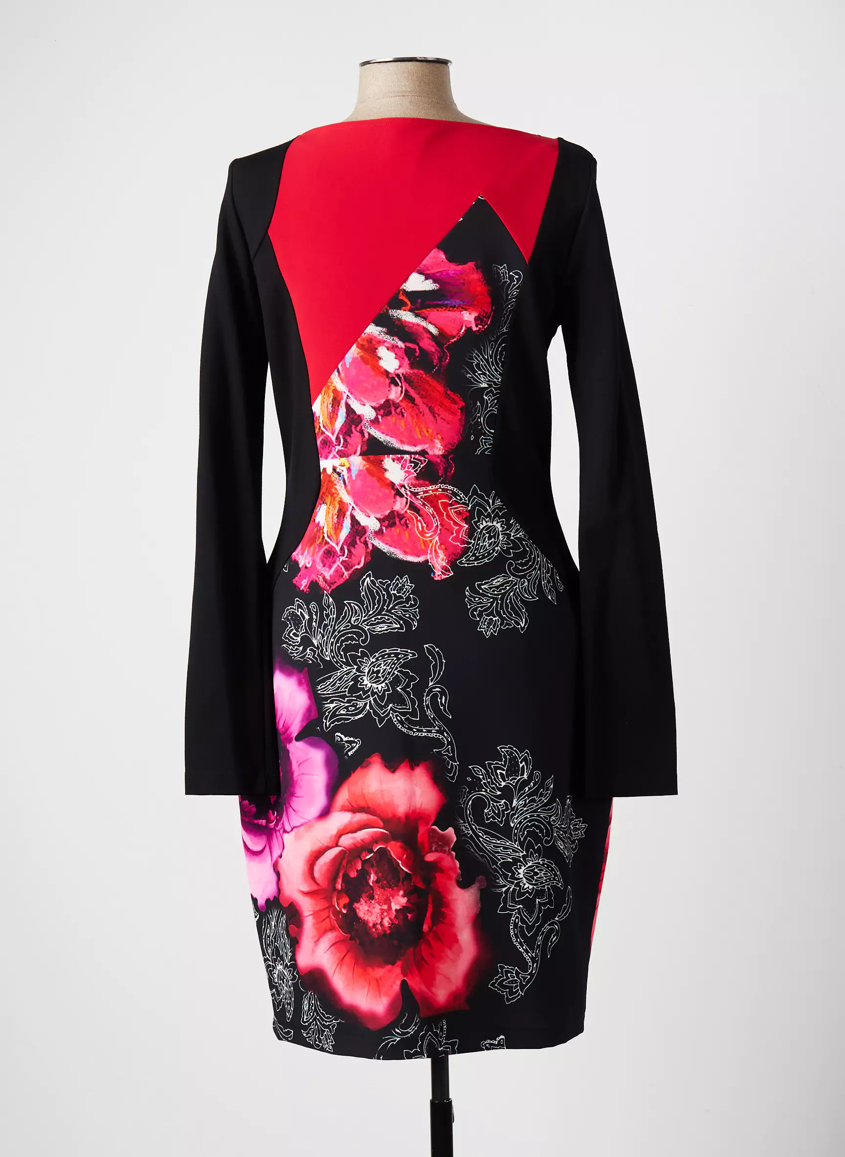 Eroke Robes Mi Longues Femme couleur noir
