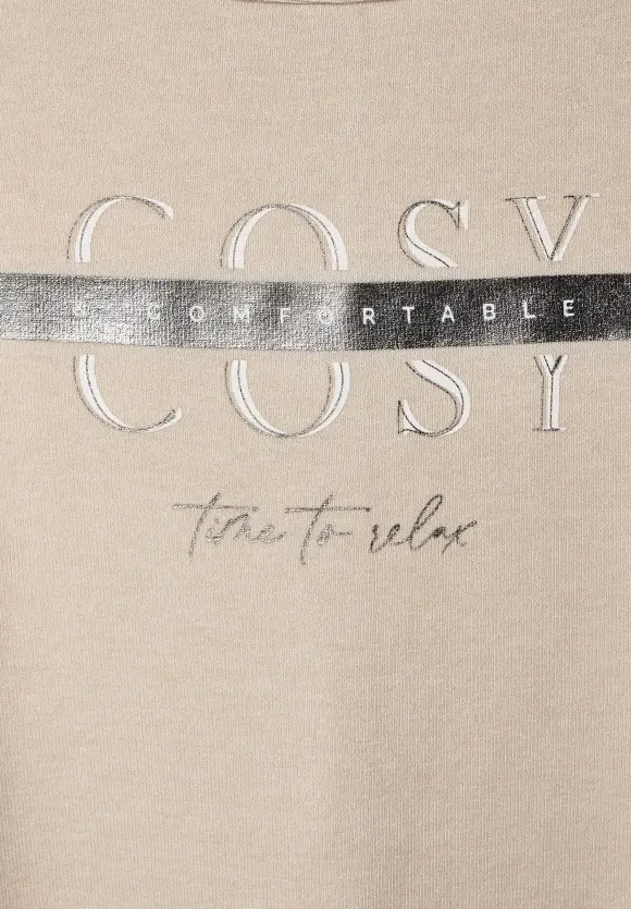 Street One Shirt mit Schimmer Wording