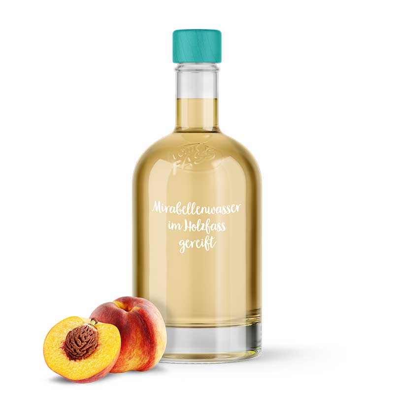 Mirabellenwasser im Eschenholzfass gereift