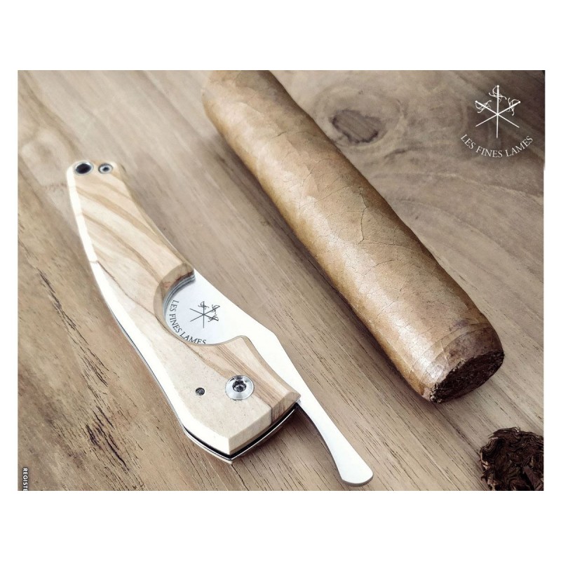 Les Fines Lames Le Petit Olivenholz Zigarrenschneider
