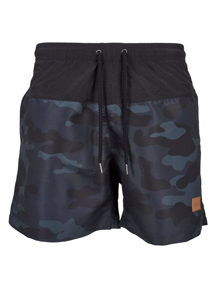 Urban Classics Urban Classics Badeshorts in blk/darkcamo günstig kaufen