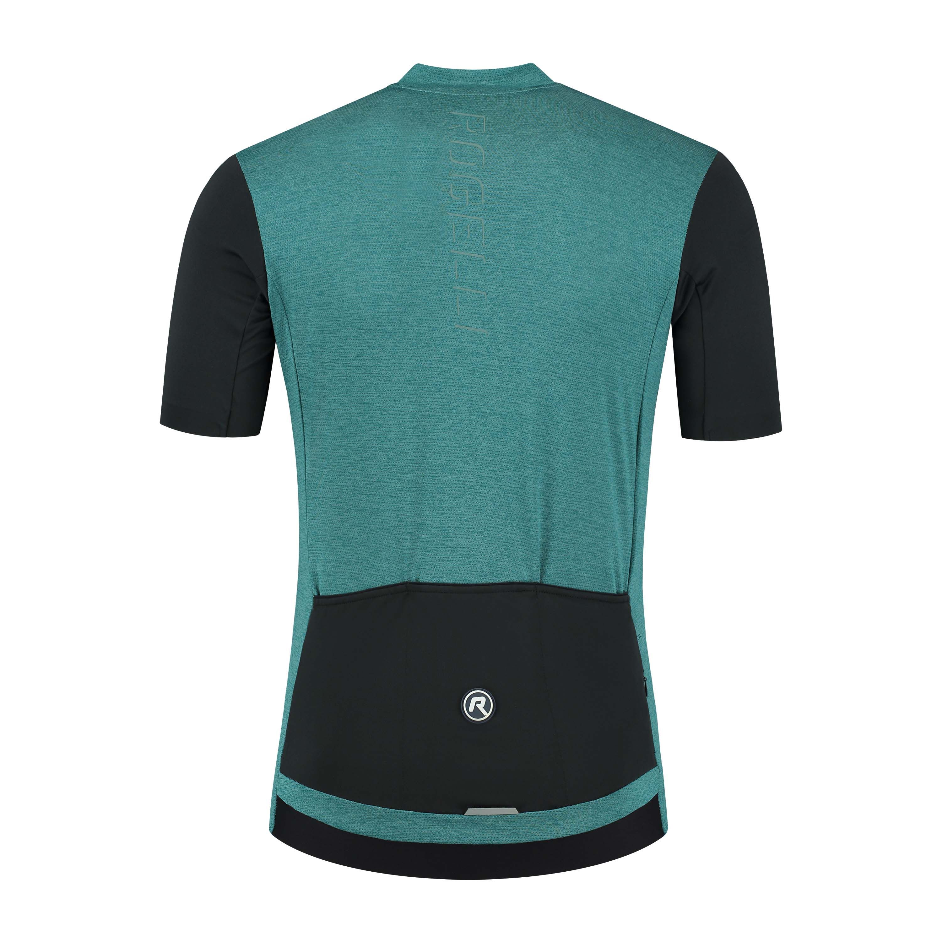 Rogelli Melange Blau/Schwarz Herren Radtrikot Kurzarm