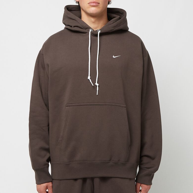 NIKE Solo Swoosh Fleece Hoodie baroque brown/white