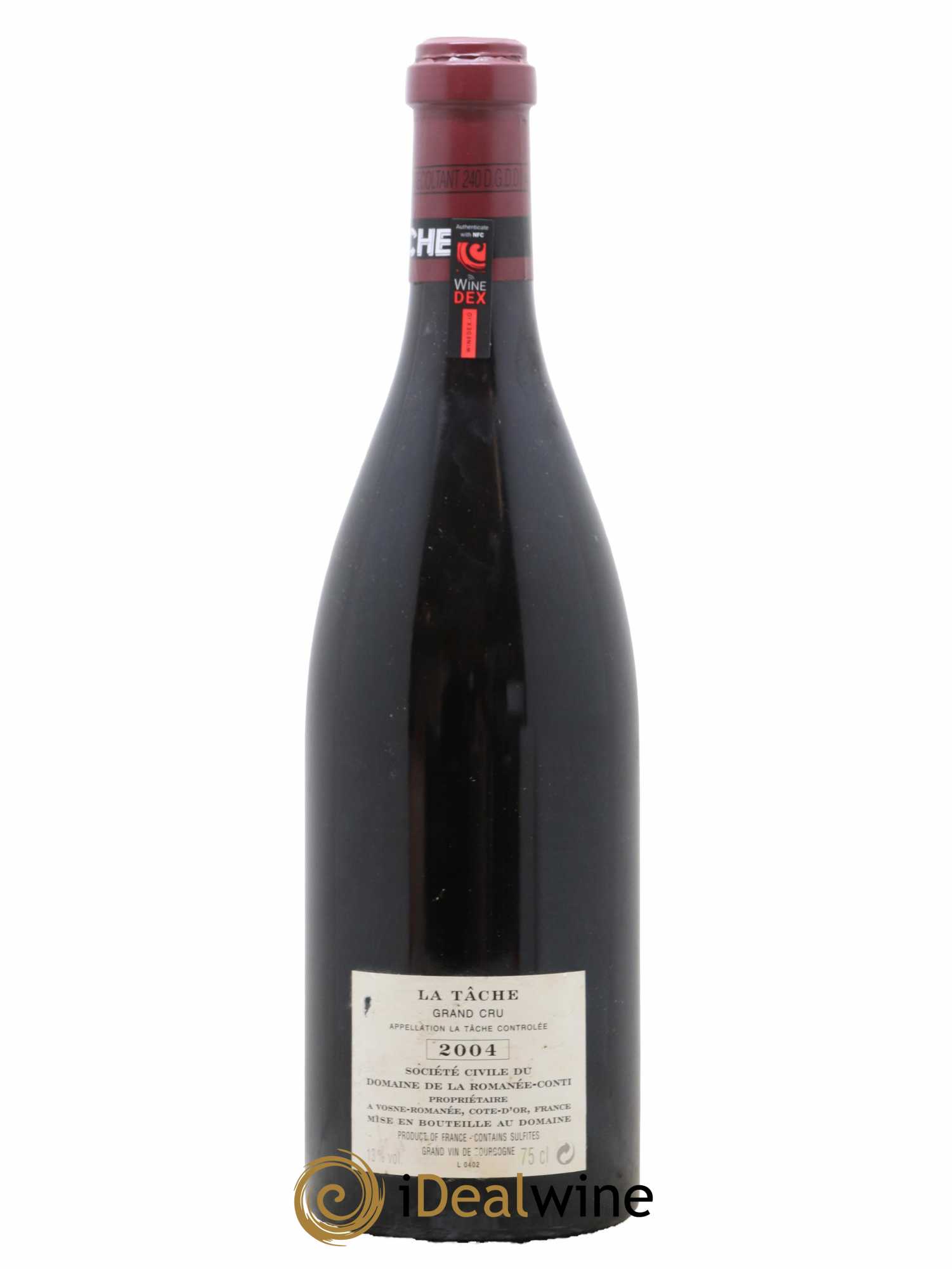 La Tâche Grand Cru Domaine de la Romanée-Conti  2004 - Lot de 1 Bouteille