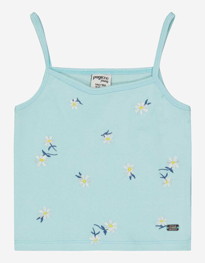 Mädchen Cropped Top - Stickereien