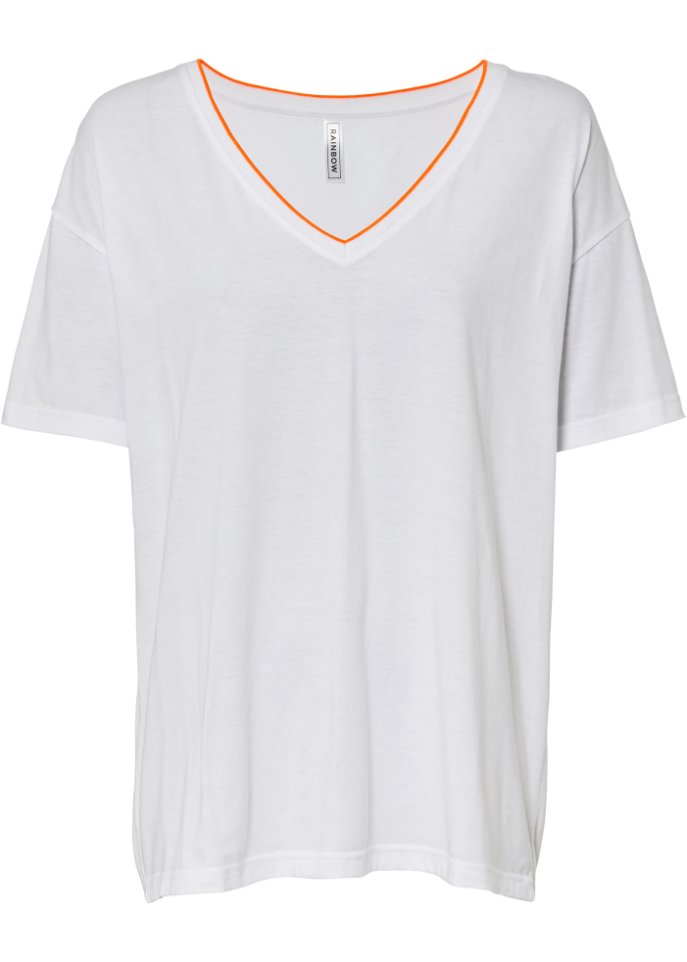 Shirt mit Kontrastfacing