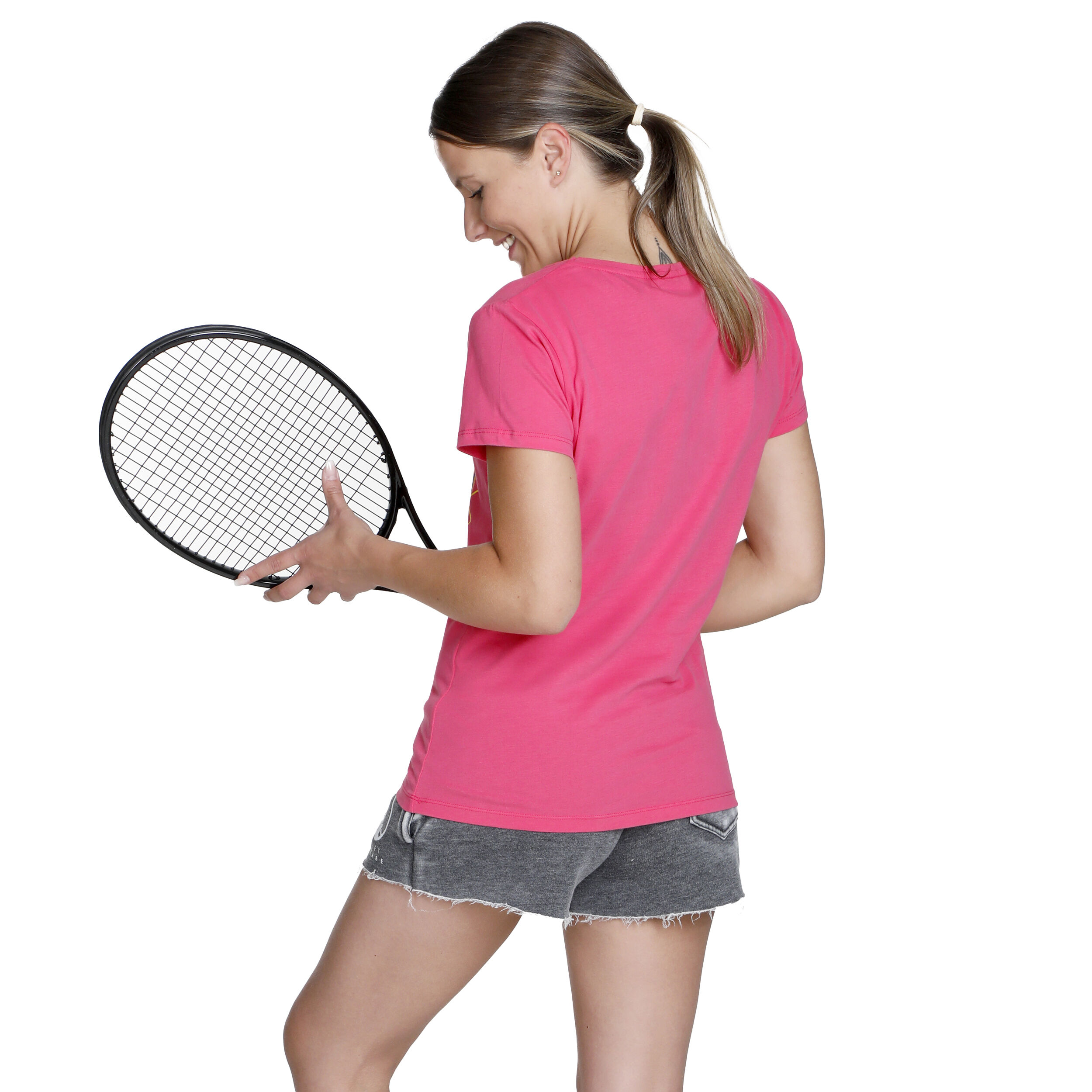 Happy Slam T-Shirt Damen - Pink, Mehrfarbig