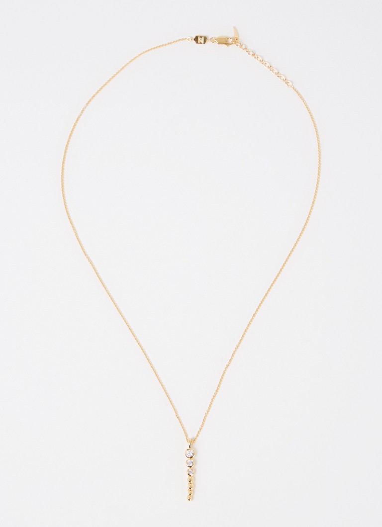 Missoma Beaded Drop necklace gold plated